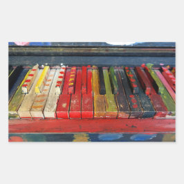 Sticker à touches de piano peintes de couleur
