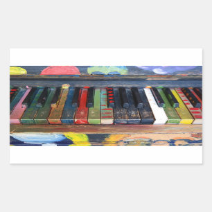 Sticker à touches de piano peintes de couleur