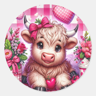 Sticker à vaches de la région montagneuse de Valen