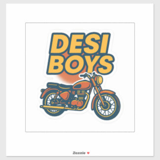Sticker à vélo classique Desi Boys