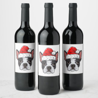 Sticker à vin Boston Terrier Funny Nouveauté Cadea