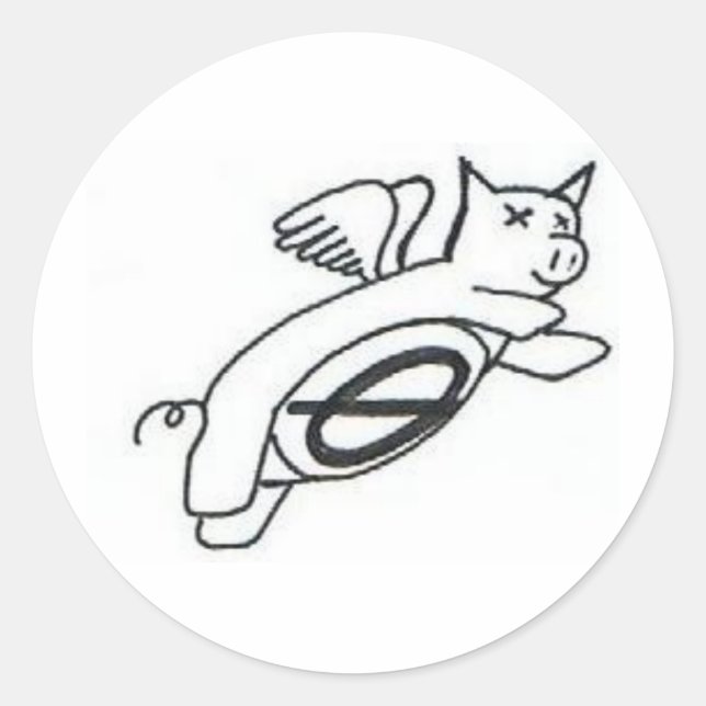 Sticker à vol de porcs (Devant)