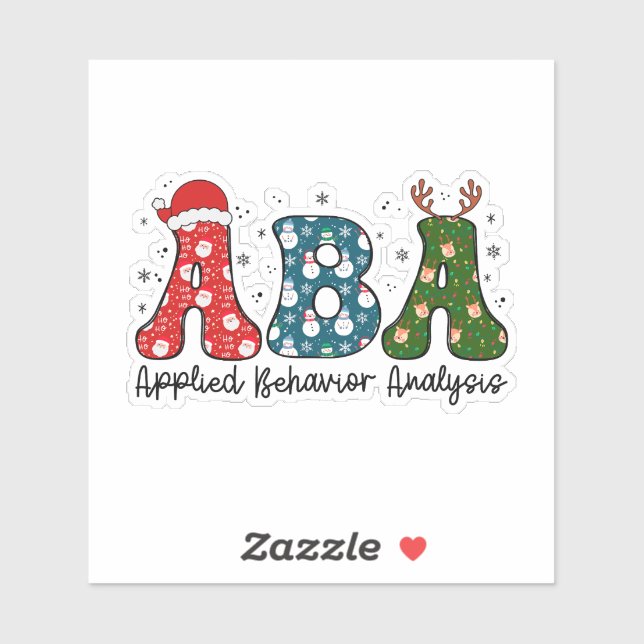 Sticker ABA, Applied Behavior Analysis (Feuille)