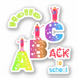 Sticker ABC Retour à l'école
