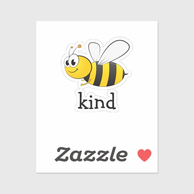 Sticker Abeille mignonne (Feuille)