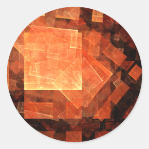 Sticker Abstrait Arrondi Lumière