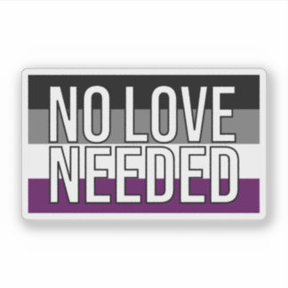 Sticker Ace No Love Nécessaire Indicateur