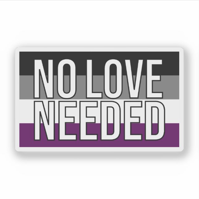 Sticker Ace No Love Nécessaire Indicateur (Devant)