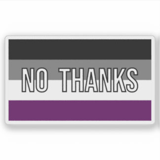 Sticker Ace No Thanks Funny Drapeau