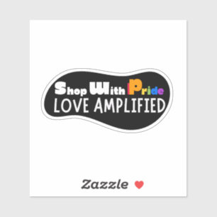 Sticker Acheter Avec Fierté Amplifié - Support
