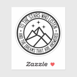 Sticker ACOTAR Aux Étoiles Qui Écoutent Velaris Night Cour