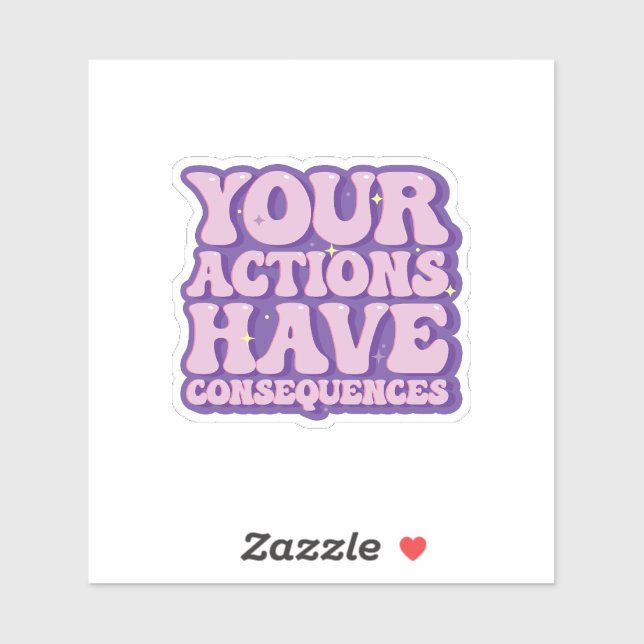 Sticker Actions et conséquences (Feuille)