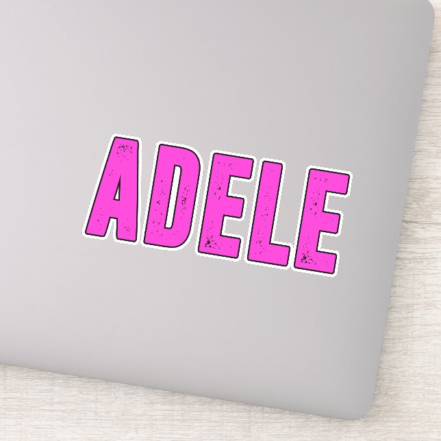 Sticker Adele nom, pour Adele (Détail)