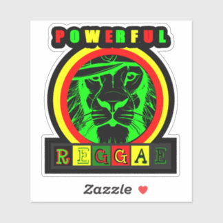 Sticker Adesivo Powerful Reggae