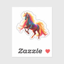 Adesivo Rainbow Horse