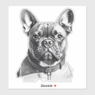 Sticker Adorable Chien-taureau français