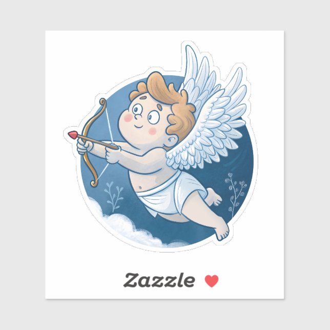 Sticker Adorable Cupid (Feuille)