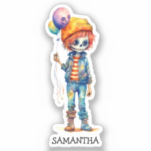 Sticker Adorable Kid Zombie - Jolie Halloween (2)