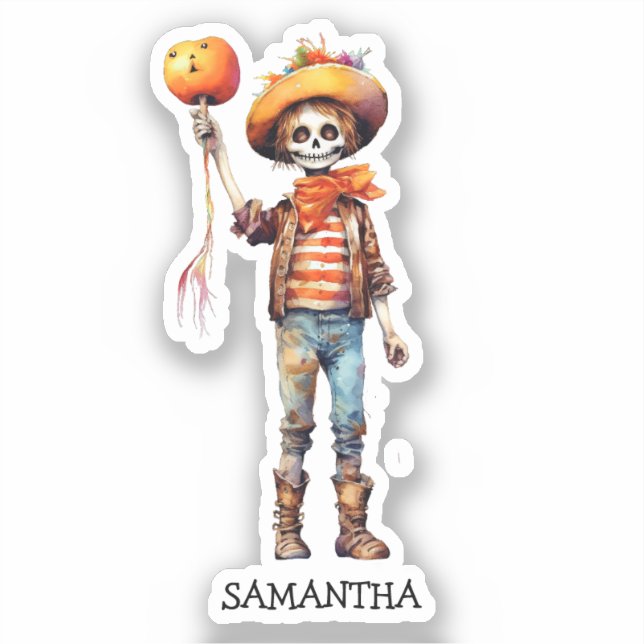 Sticker Adorable Kid Zombie - Jolie Halloween (3) (Recto)
