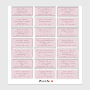 Sticker Adresse des invités pour Baby Shower Lavande Vinta
