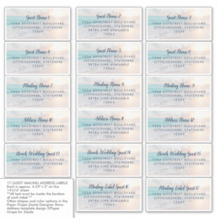 Sticker Adresse du client de plage