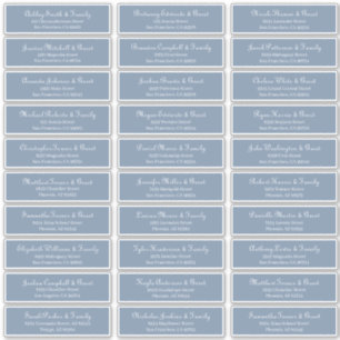 Sticker Adresse du Mariage de script classique simple