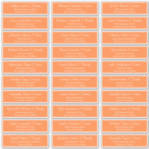 Sticker Adresse du Mariage de script moderne