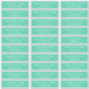 Sticker Adresse du Mariage de script moderne