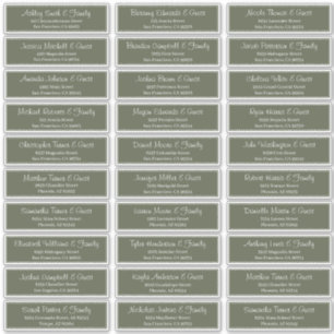 Sticker Adresse du Mariage de script moderne