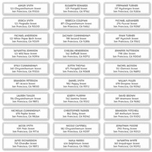 Sticker Adresse du Mariage d'images simple