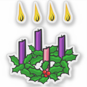 Sticker Advent wreath