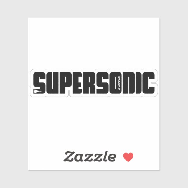 Sticker Aéronefs Supersonic Jet (Feuille)
