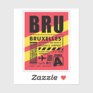 Sticker Aéroport de BRU Bruxelles