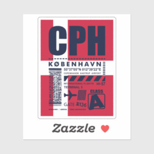 Sticker Aéroport de Copenhague CPH