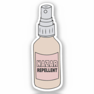 Sticker Aesthétique Nazar Repulsif Spray Arabe