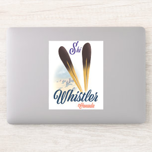 Sticker Affiche de ski Whistler Canada
