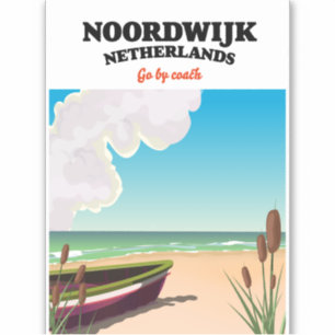 Sticker Affiche de voyage Noordwijk Pays-Bas