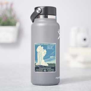 Sticker Affiche De Voyage Pour Le Parc National De Yellows
