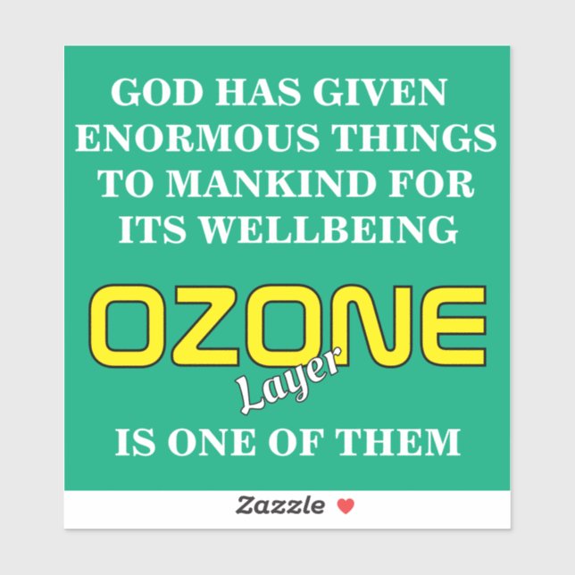 Sticker Affiche OZONE (Feuille)