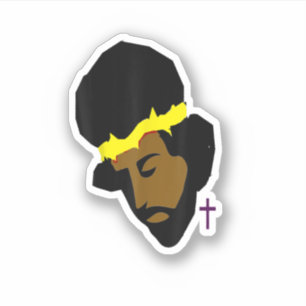 Sticker Africain-Américain Jésus Noir