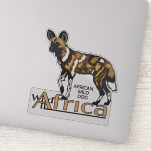 Sticker African wild dog Wild Africa