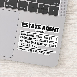 Sticker Agent immobilier Noun Agent immobilier Drôle Devis