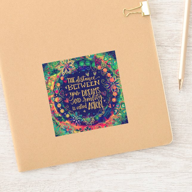 Sticker Agir Encouragement Plutôt Inspiritisme (Carnet)