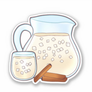 Sticker Agua De Orchata De Arroz