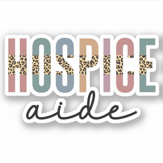 Sticker Aide d'accueil | Soins infirmiers en soins hospita (Devant)