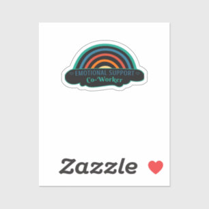 Sticker Aide émotionnelle Cotravailleur Travail Bestie Ble