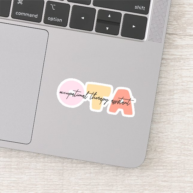 Sticker Aide en ergothérapie OTA Cadeau pour diplômés (Détail)