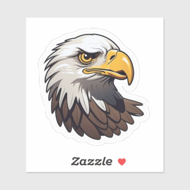 Sticker Aigle de Bald (Feuille)
