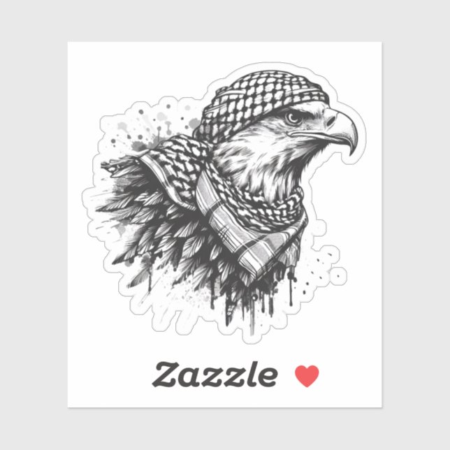 Sticker AigLE PALESTINE (Feuille)