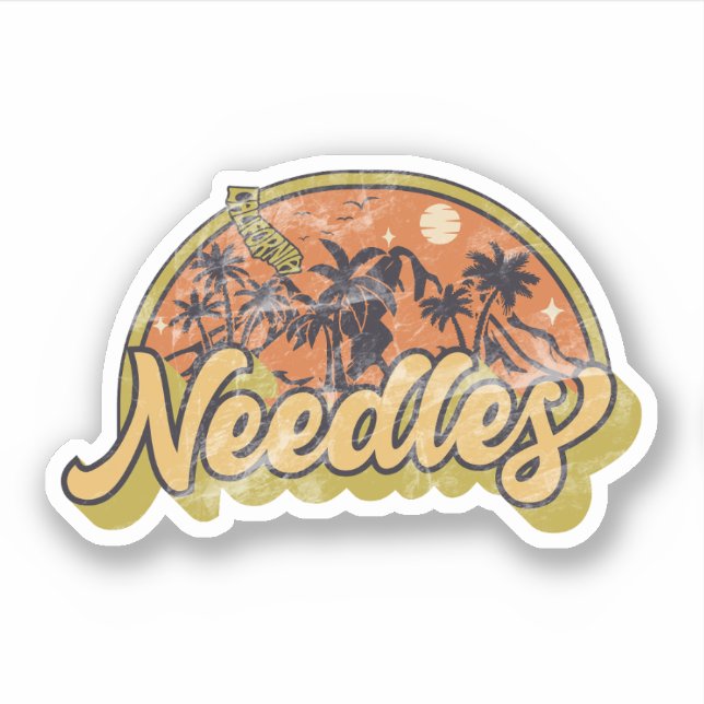 Sticker Aiguilles, Californie (Devant)